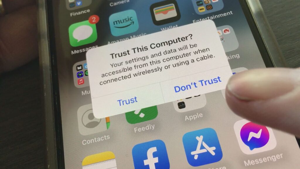 trust this computer warning