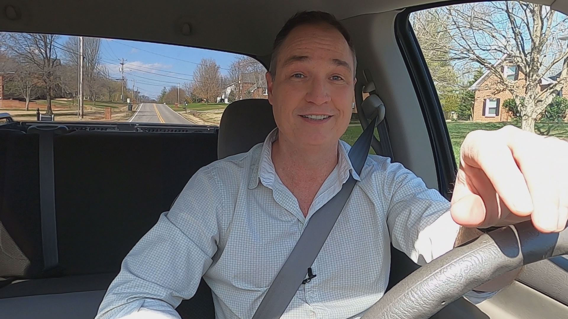 Jamey Tucker covering technology stories on location