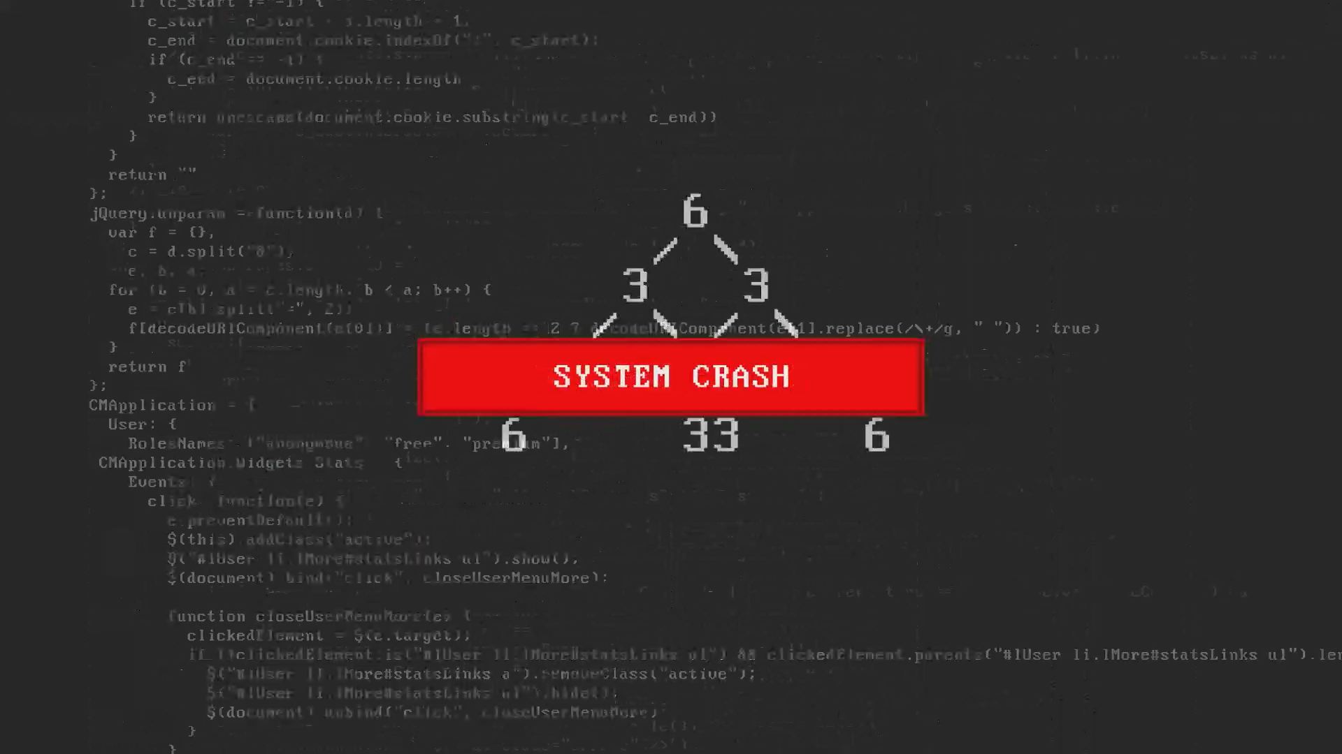 system crash screen