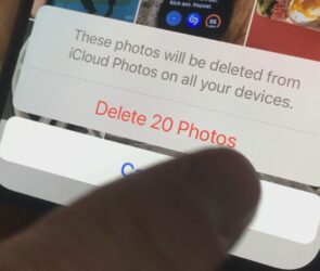 remove from iCloud warning