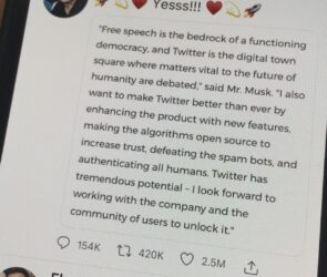 Elon Musk First Tweet Since Taking Over Twitter