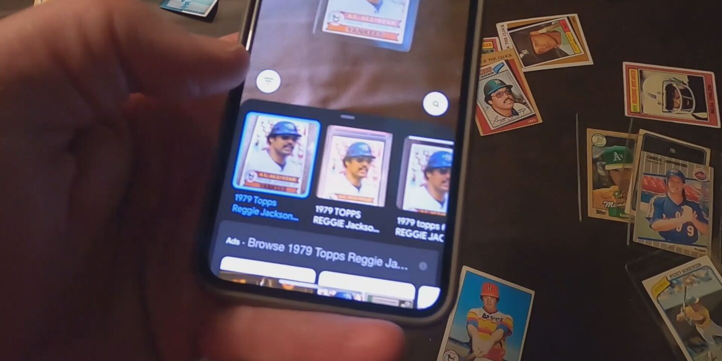 baseball card scan